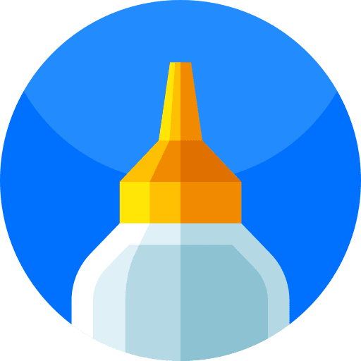 Liquid glue handcraft art school material icon Liquid glue handcraft art school material icon