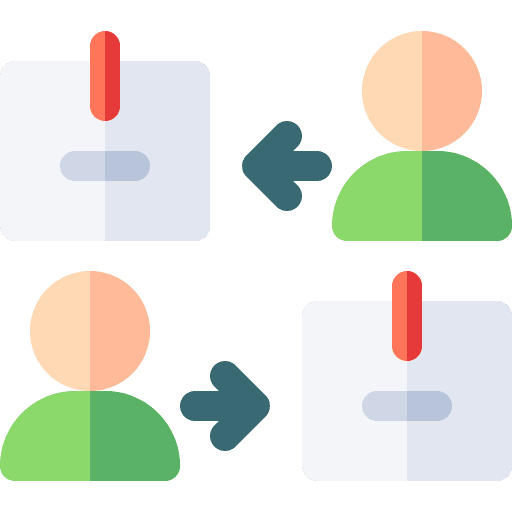 Distribution arrows file files and folders icon