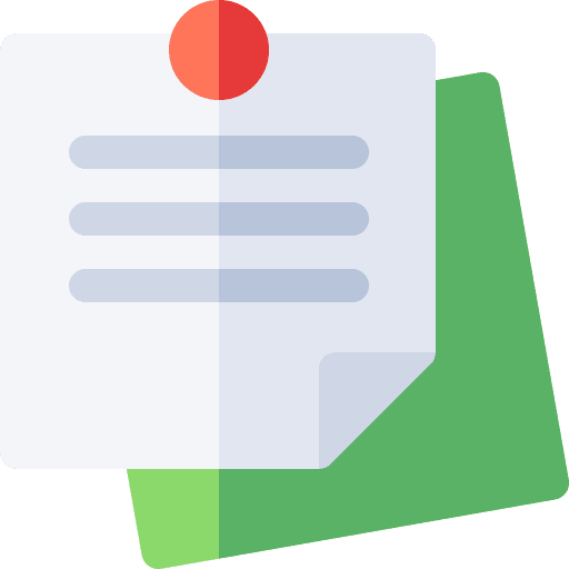 Notes business post it education icon