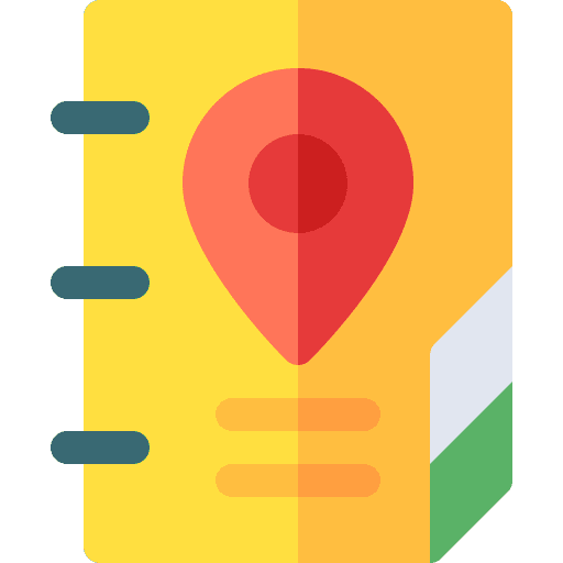 Address files and folders business bookmark icon Address files and folders business bookmark icon