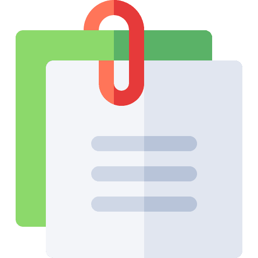 Attachment communications email document icon