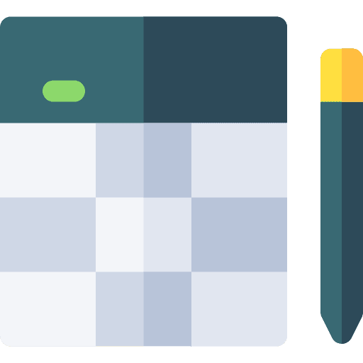 Calculator business pencil education icon Calculator business pencil education icon