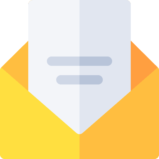 Mail message interface mail icon