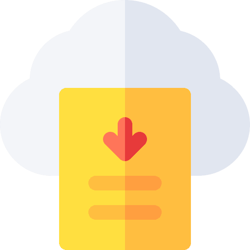 Download cloud storage files and folders file icon Download cloud storage files and folders file icon