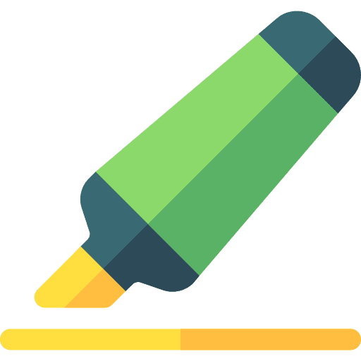 Highlighter stationery education office material icon Highlighter stationery education office material icon