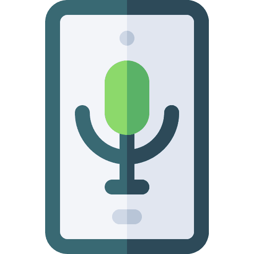 Mic electronics smartphone mobile phone icon Mic electronics smartphone mobile phone icon