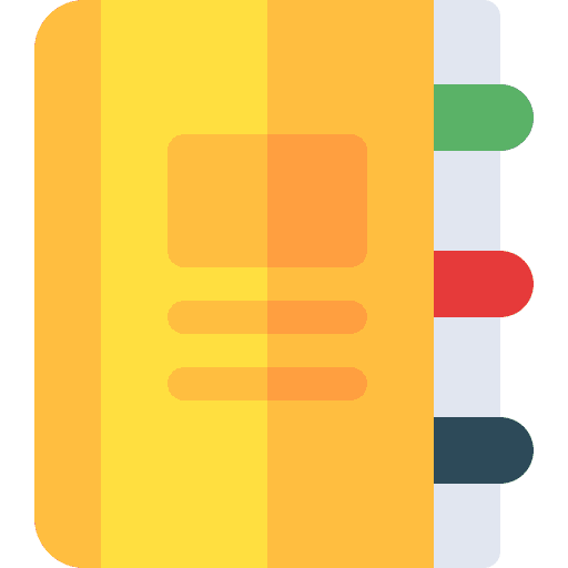 Notebook files and folders business bookmark icon Notebook files and folders business bookmark icon