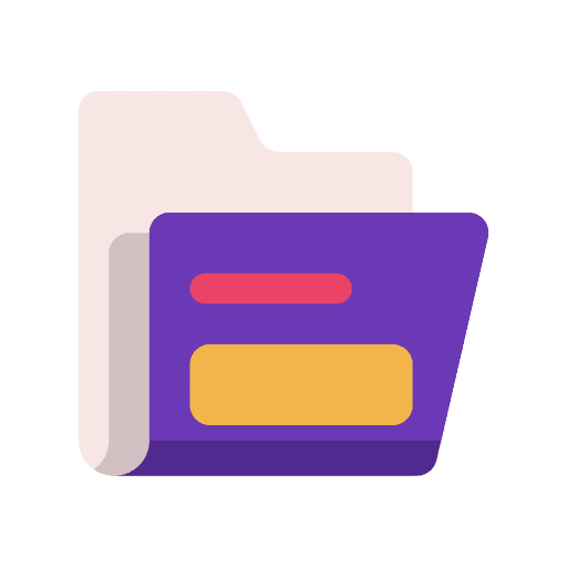 Folder archive record files and folders icon Folder archive record files and folders icon