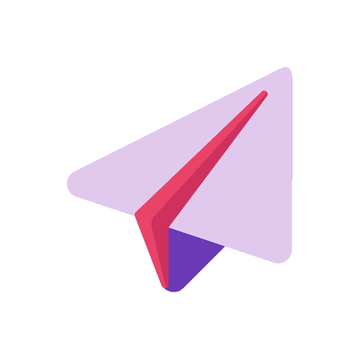 Send origami message paper plane icon