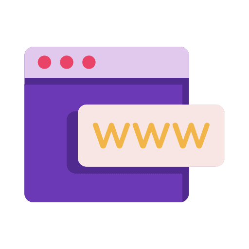 Www domain world wide web internet icon Www domain world wide web internet icon