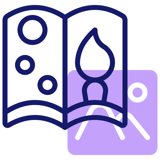 Art book artist art book design icon