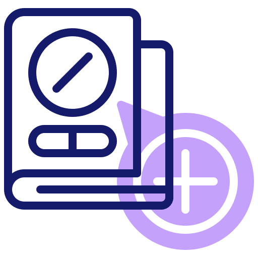 Pharmacy medical drugs book icon Pharmacy medical drugs book icon