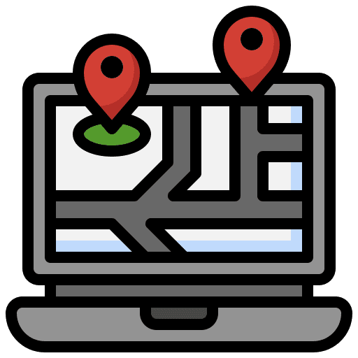 Laptop electronics placeholder tracking icon Laptop electronics placeholder tracking icon