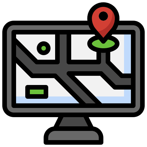 Navigator map location screen icon Navigator map location screen icon