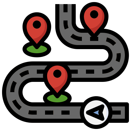 Route position map location start icon Route position map location start icon