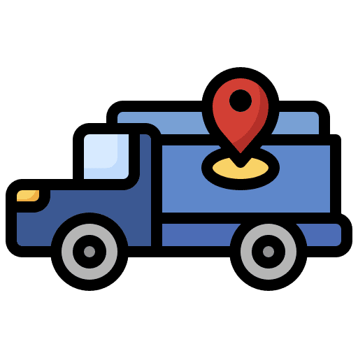 Tracking van tracking delivery icon Tracking van tracking delivery icon
