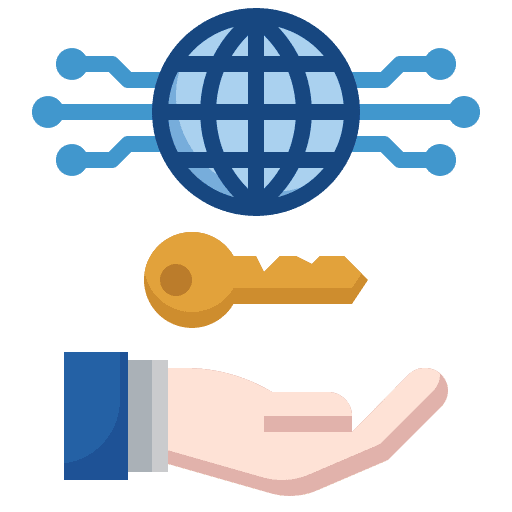 Access access currency blockchain icon Access access currency blockchain icon