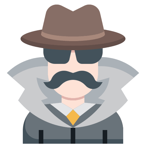 Anonymous mistery business and finance unknown icon