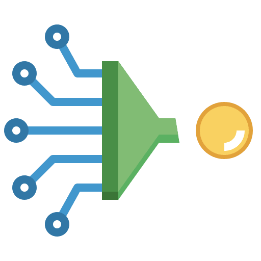 Convert data filter category icon