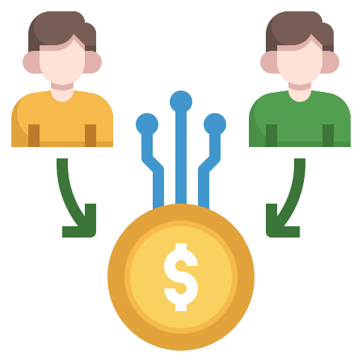 Peer to peer people conversation contact icon Peer to peer people conversation contact icon