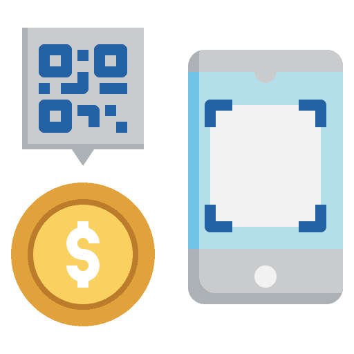 Qr code mobile phone qr code shipping icon Qr code mobile phone qr code shipping icon
