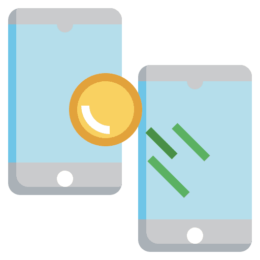 Transaction transfer mobile banking online payment icon Transaction transfer mobile banking online payment icon
