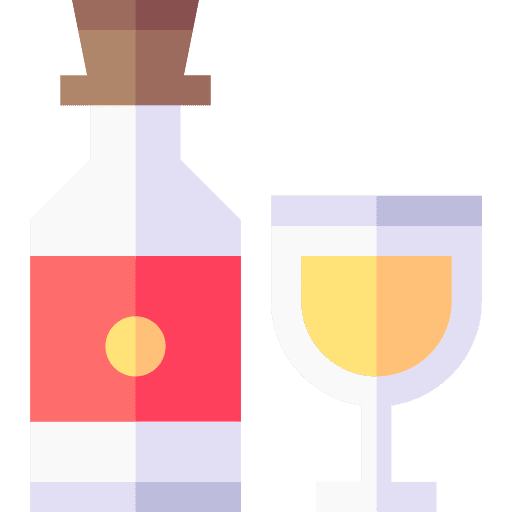 Alcoholic drink food and restaurant alcohol glass icon
