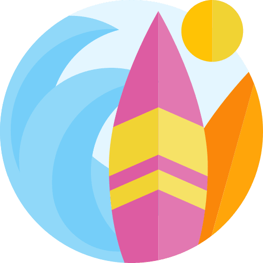 Surf sun aquatic sports surf icon