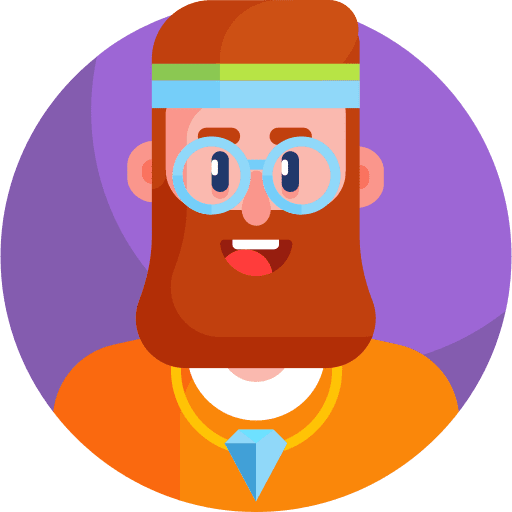 Hippie beard headband profile icon Hippie beard headband profile icon