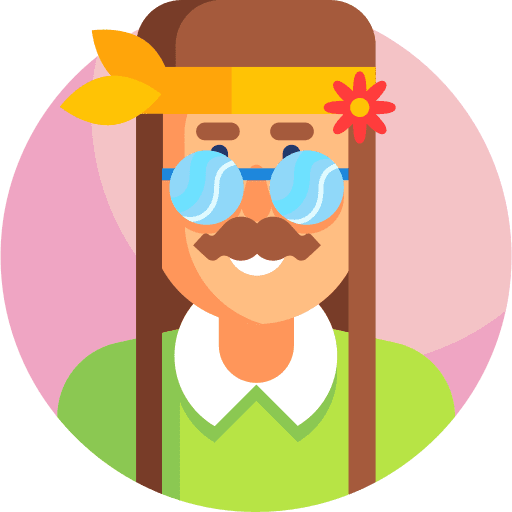 Hippie headband long hair profile icon Hippie headband long hair profile icon