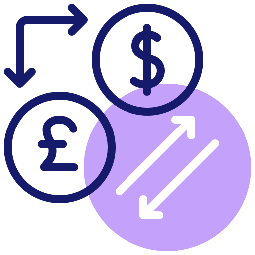 Exchange exchange business and finance currency icon