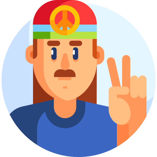 Hippie brown hair gesture long hair icon Hippie brown hair gesture long hair icon