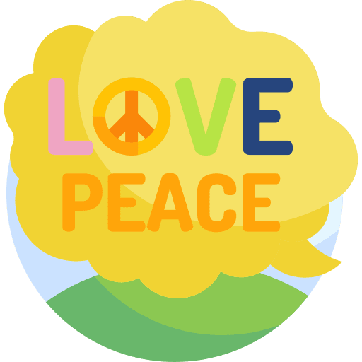 Love communications pacifism peace icon Love communications pacifism peace icon