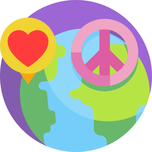 Love pacifism love heart icon Love pacifism love heart icon