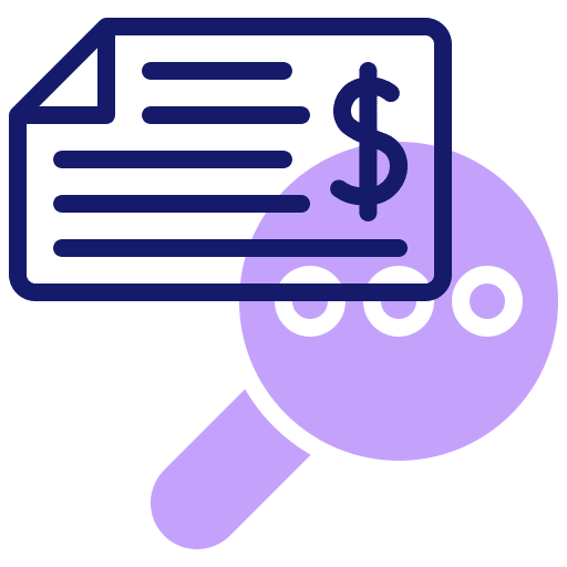 Cheque cheque loupe business and finance icon Cheque cheque loupe business and finance icon