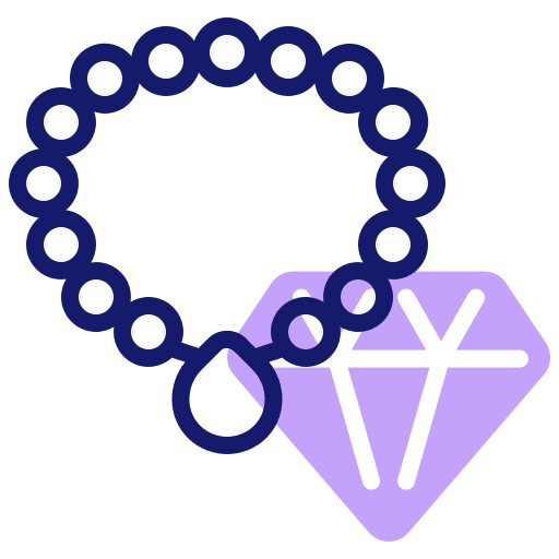 Jewelery necklace fashion jewelry icon