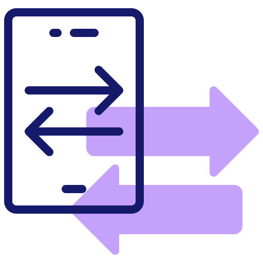 Transfer smartphone transfer phone icon Transfer smartphone transfer phone icon