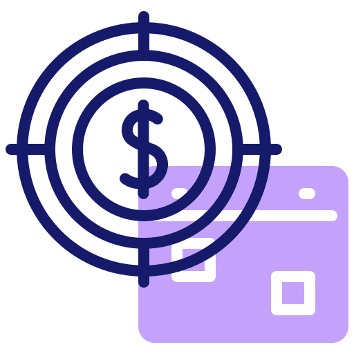 Goal objective finance target icon Goal objective finance target icon