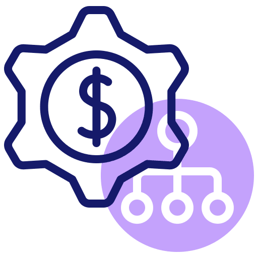 Money management business and finance dollar networking icon Money management business and finance dollar networking icon