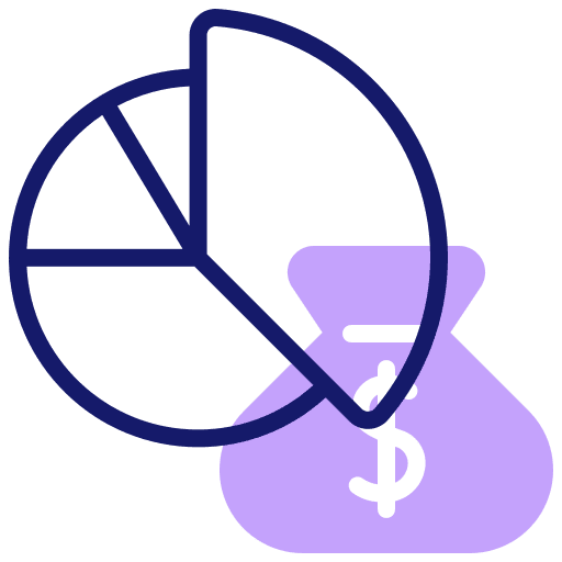 Pie chart dollar symbol graphic pie chart icon Pie chart dollar symbol graphic pie chart icon