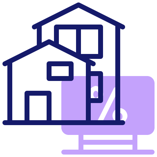 Property building discount real estate icon