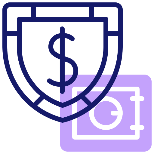 Security safe deposit shield security icon Security safe deposit shield security icon