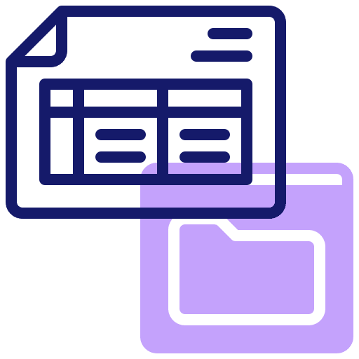 Spreadsheet document cell archive icon Spreadsheet document cell archive icon