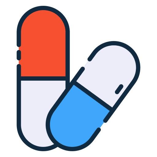 Capsule drugs pill capsules icon