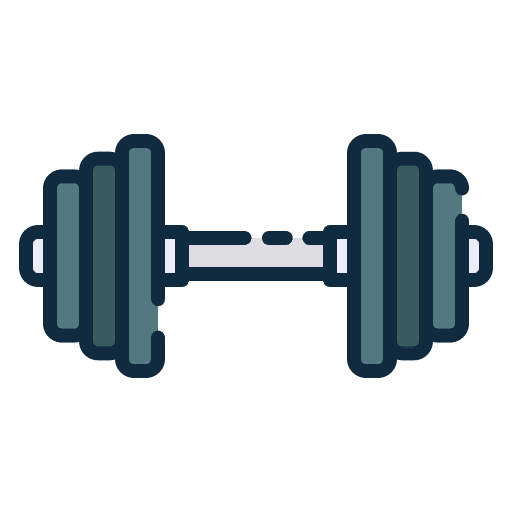Dumbbell sports and competition gym sport icon Dumbbell sports and competition gym sport icon