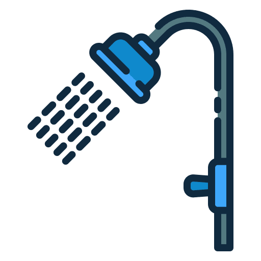 Shower head shower furniture and household wash icon Shower head shower furniture and household wash icon