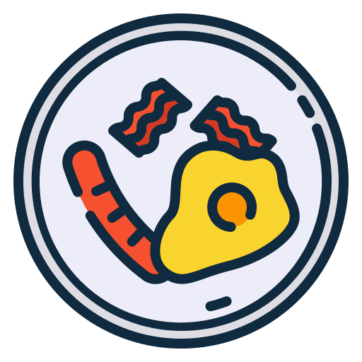Breakfast egg breakfast knife icon Breakfast egg breakfast knife icon