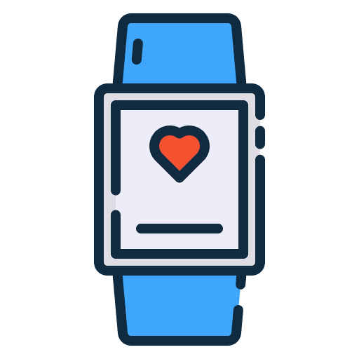 Fitness watch electronic device activity log wellness icon Fitness watch electronic device activity log wellness icon