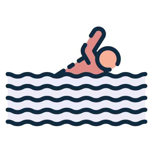 Swimming sea wave swimming icon Swimming sea wave swimming icon