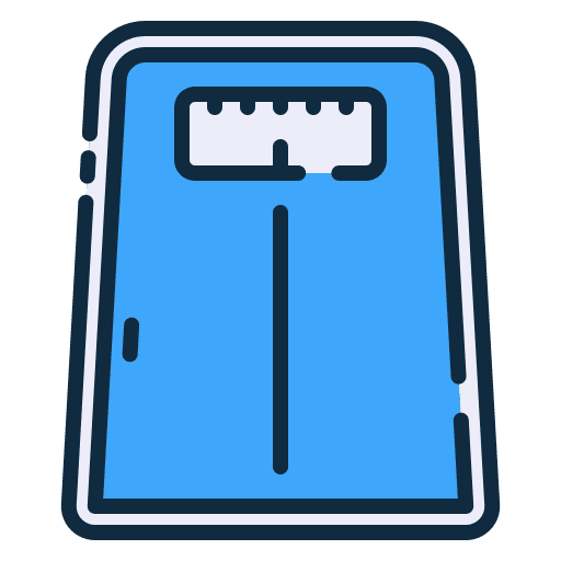 Weighing scale healthcare and medical health wellness icon Weighing scale healthcare and medical health wellness icon